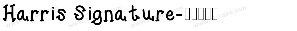 Harris Signature字体转换